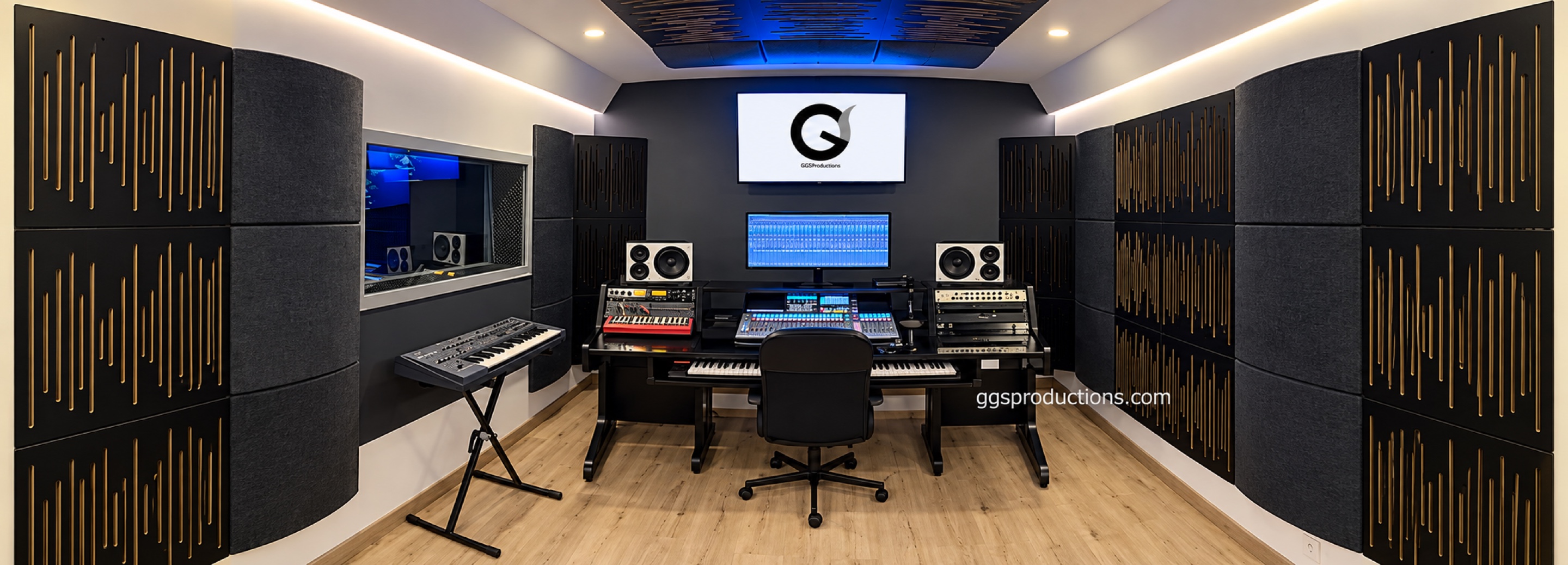 Control room at the GGS sound studio