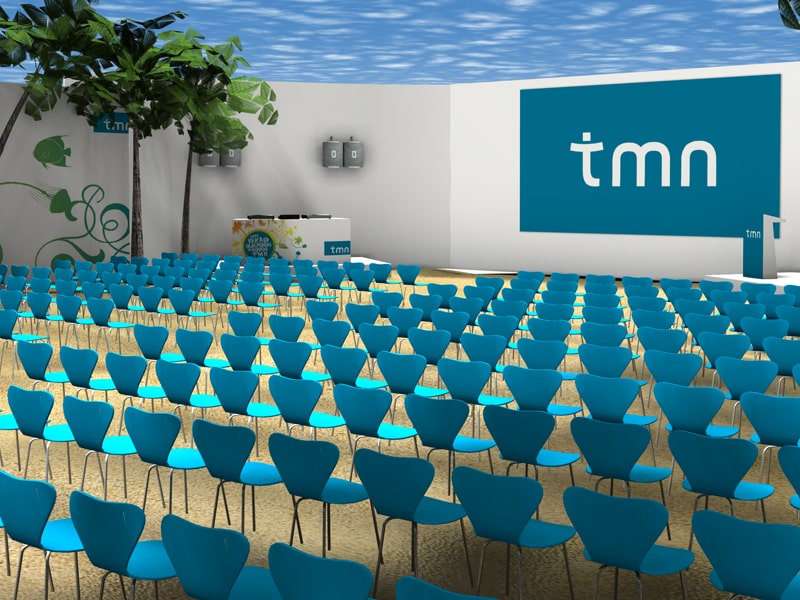 stand design for presentation of TMN in 3D